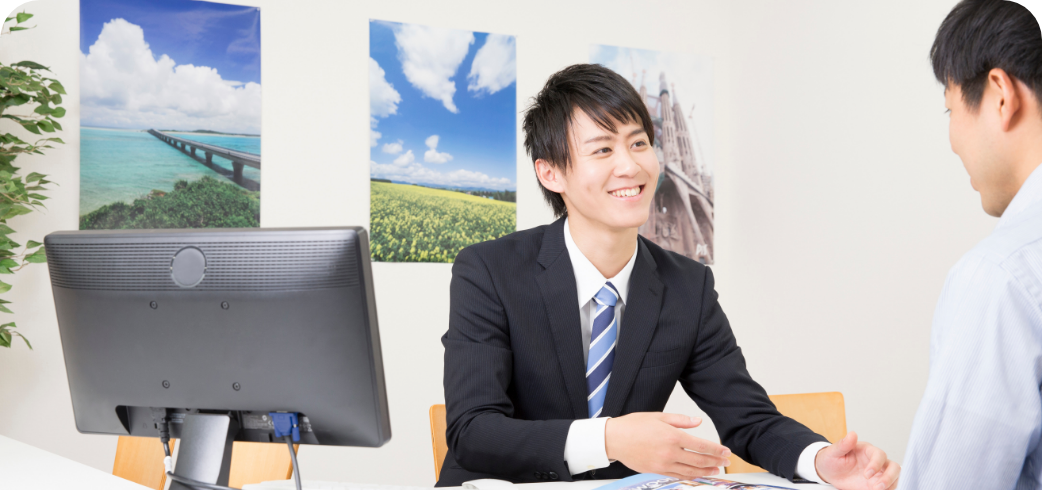 旅行会社からの様子